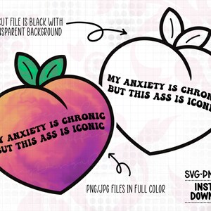 My Anxiety is Chronic SVG PNG JPG