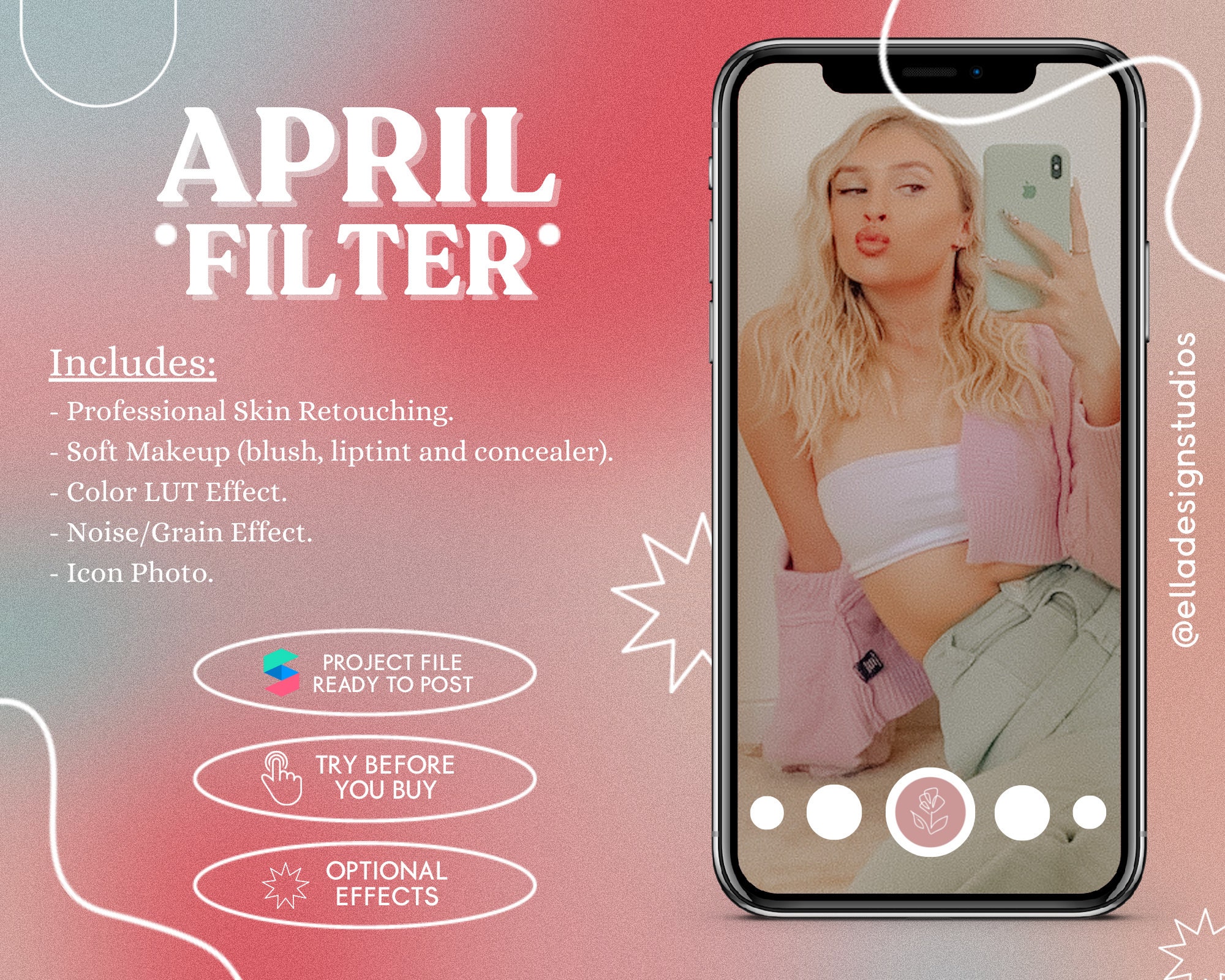 Instagram Story Effect Facebook Filter Spark AR Project File APRIL