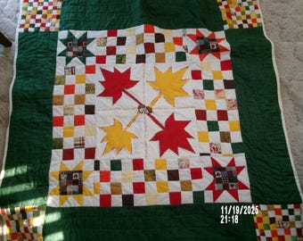 fall wall hanging or lap quilt
