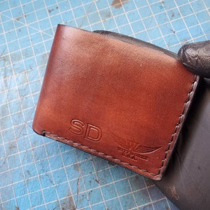 Cartera de cuero hecha a mano, cartera doble de cuero, cartera de cuero, doble, cartera de hombre, cartera de cuero para hombres, cartera doble, doble de cuero