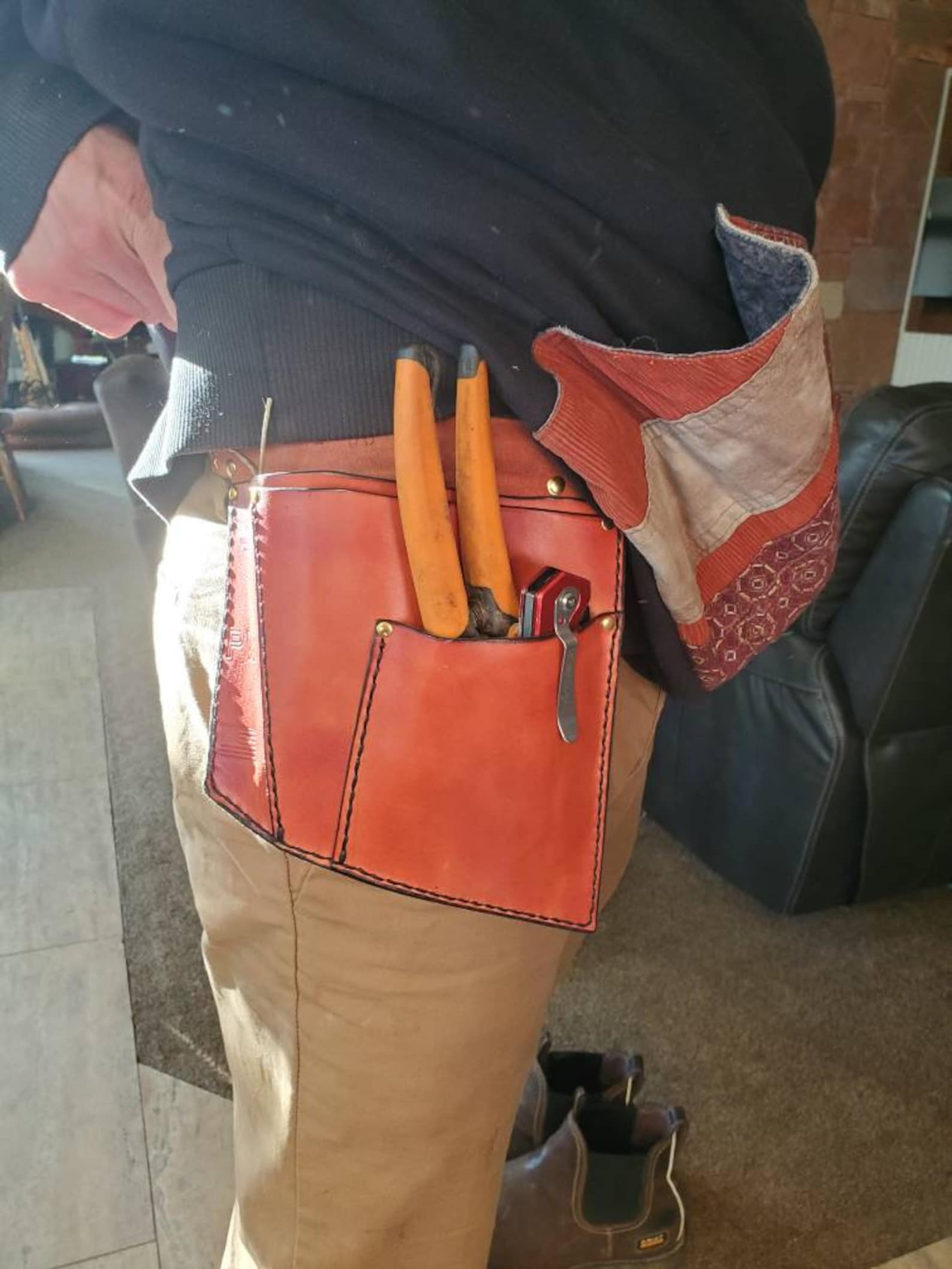 Handmade Leather Tool Belt Gardening Tool Belt Gardening Etsy