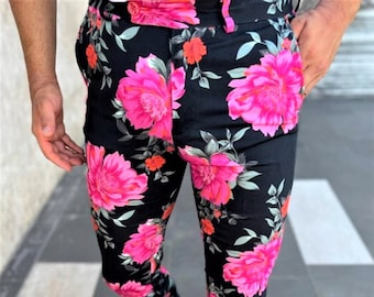 Men's Fashion Floral Pants (Multi color  )