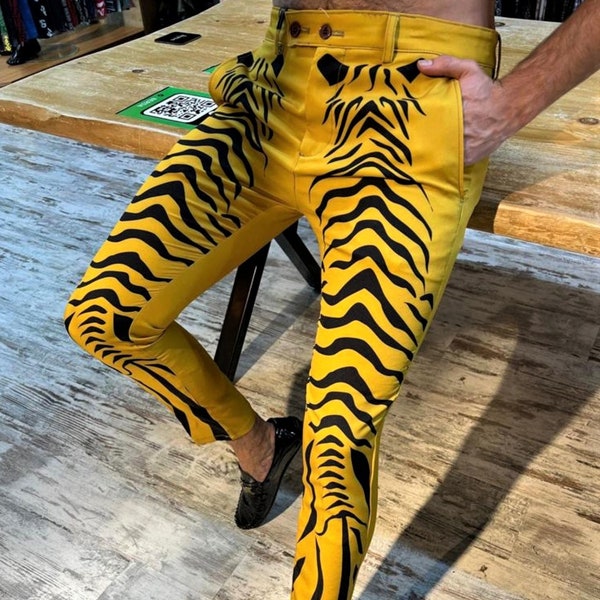 Black and Yellow Pants Etsy