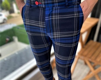 Royal blue dress pants clearance mens