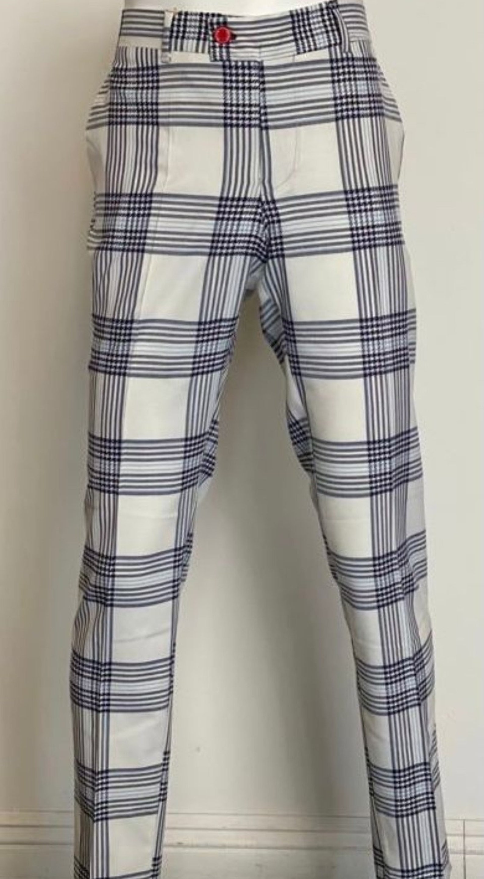 Men's Fashion Plaid Pants Etsy