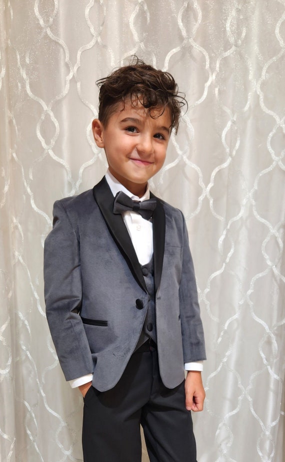 Gray tuxedo with royal blue vest sale