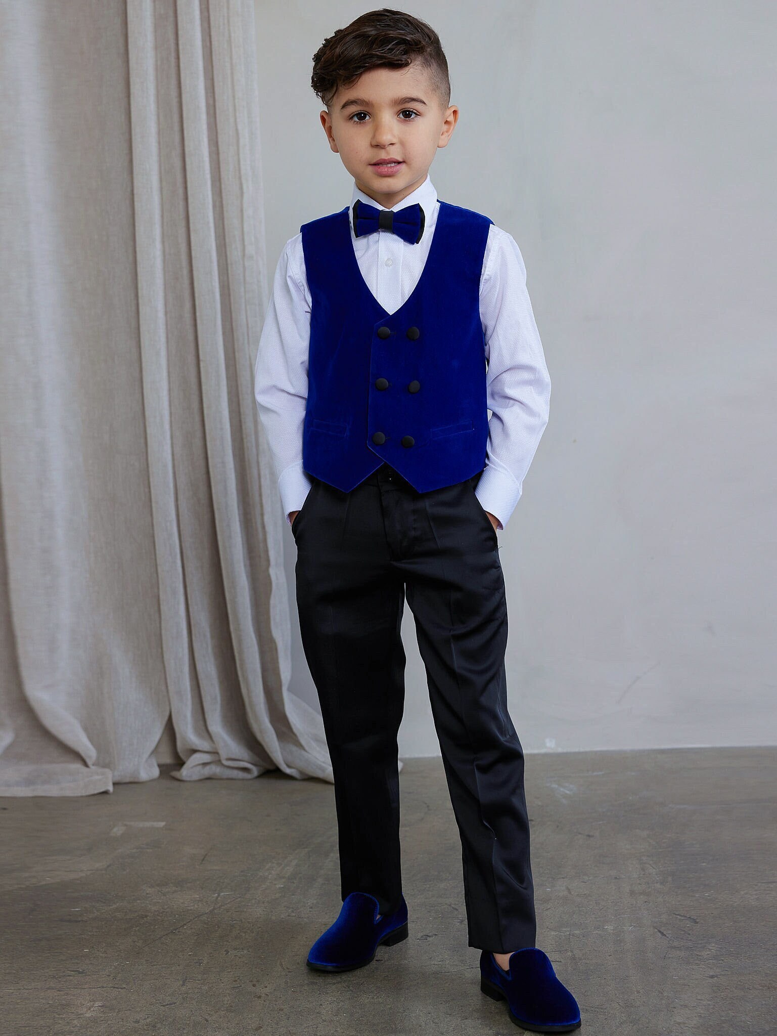 Blue pants and clearance vest