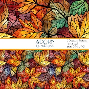Herbst Blätter Muster | Herbstlaub Datei | Herbst-Wiederholungsmuster | Saisonales Design | Goldene Blätter wiederholen das Oberflächendesign