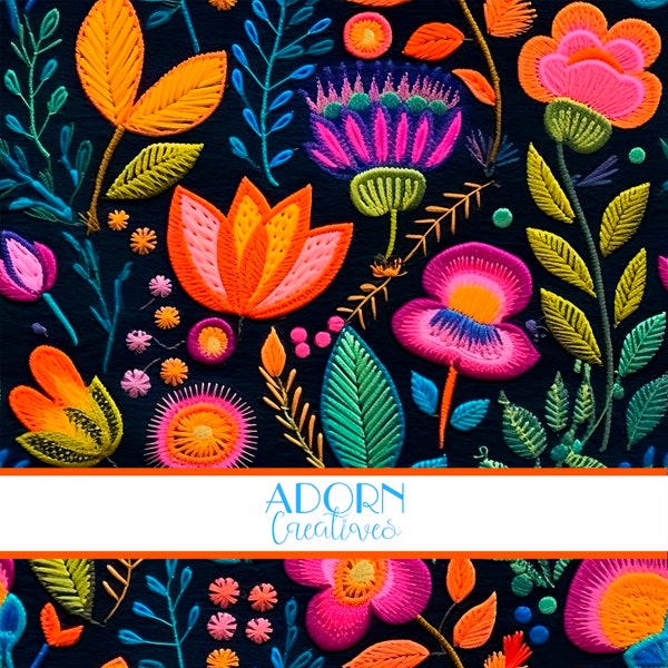 Mexican Embroidery Pattern - Etsy