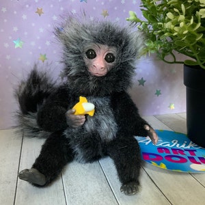 Finger monkey Pygmy Marmoset toy cute little monkey monkey | Etsy