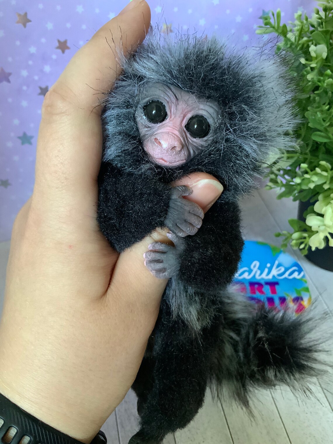 Finger monkey Pygmy Marmoset toy cute little monkey monkey | Etsy