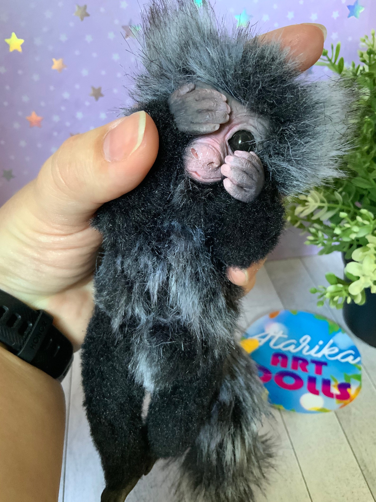 Finger-Affe Zwerg Marmoset Affe Spielzeug süße kleine Affe | Etsy