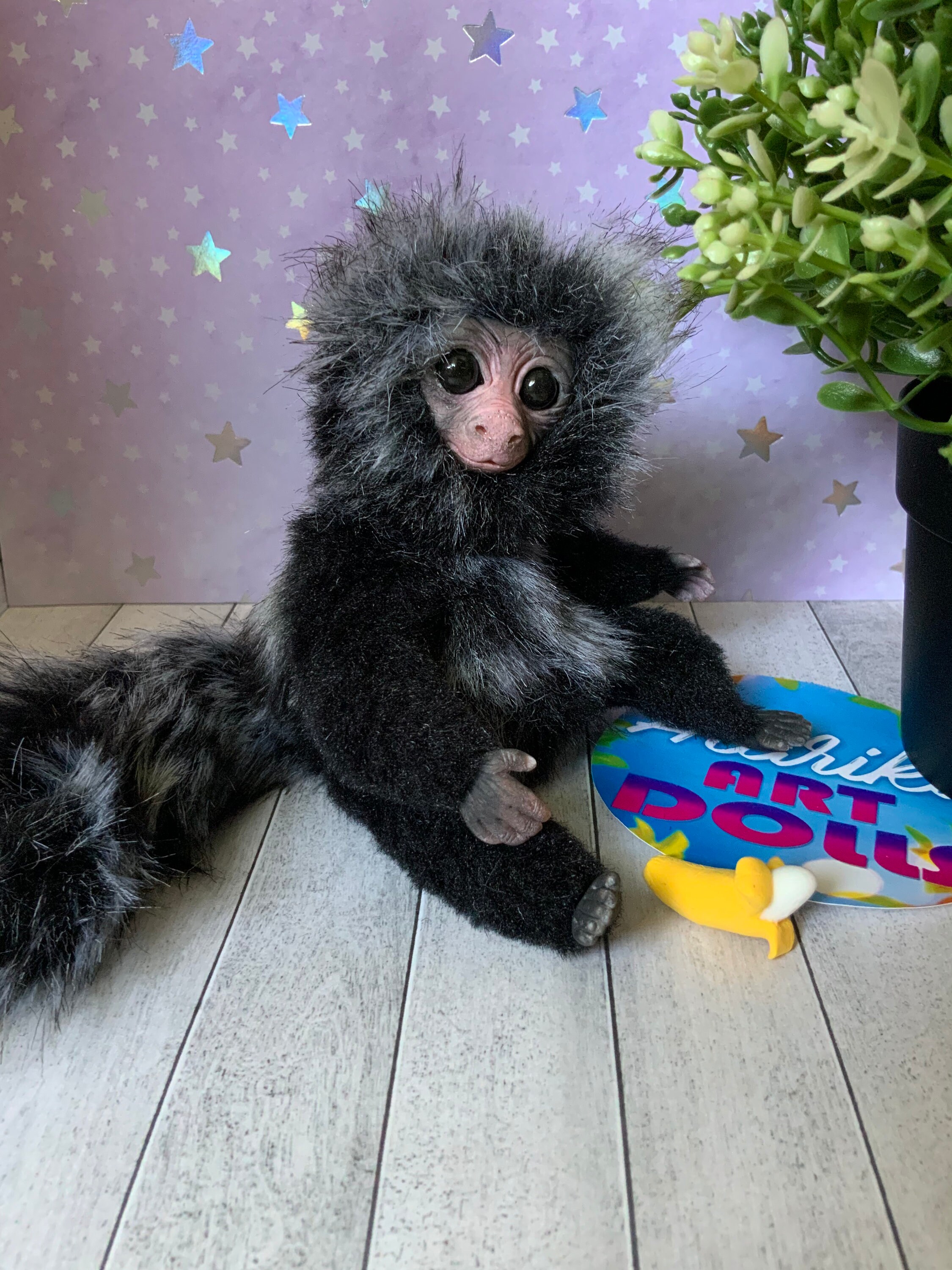 Finger-Affe Zwerg Marmoset Affe Spielzeug süße kleine Affe | Etsy