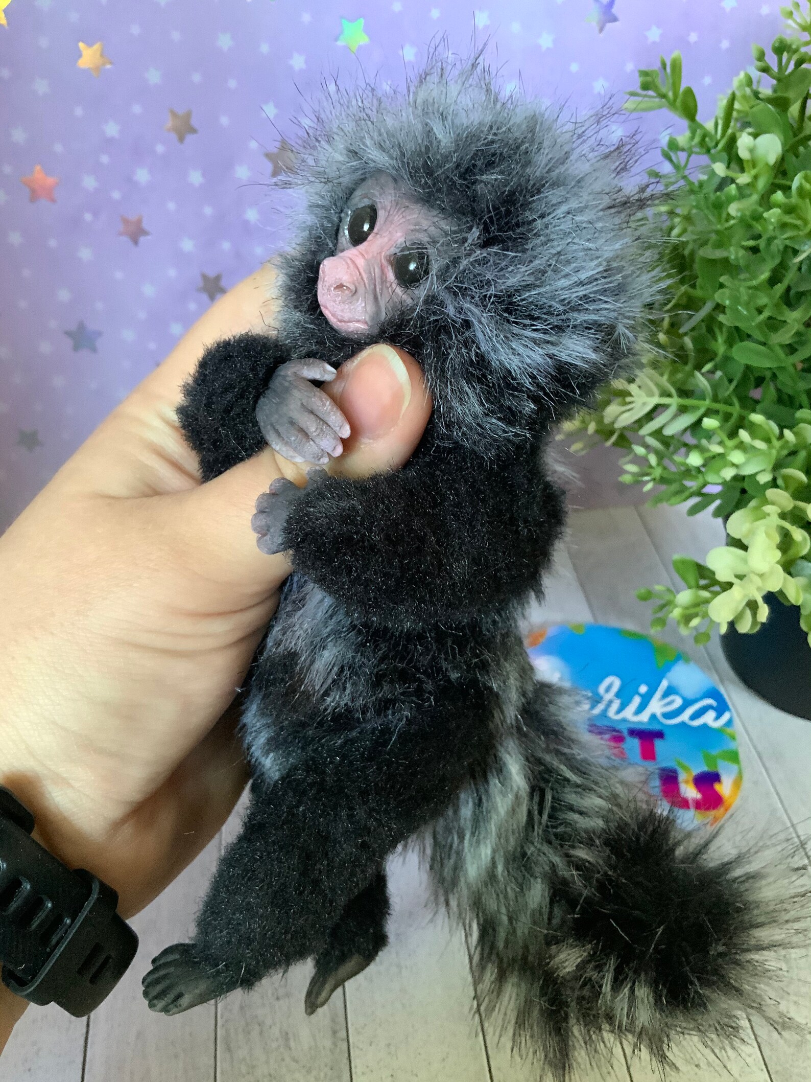 Finger-Affe Zwerg Marmoset Affe Spielzeug süße kleine Affe | Etsy