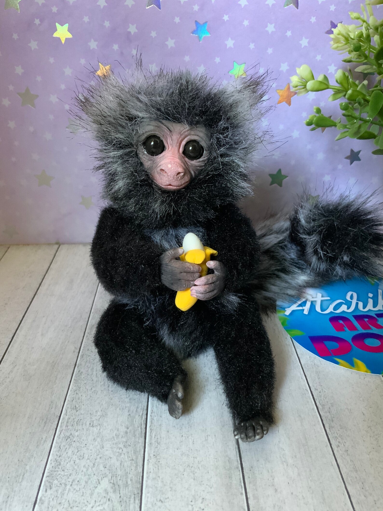 Finger-Affe Zwerg Marmoset Affe Spielzeug süße kleine Affe | Etsy