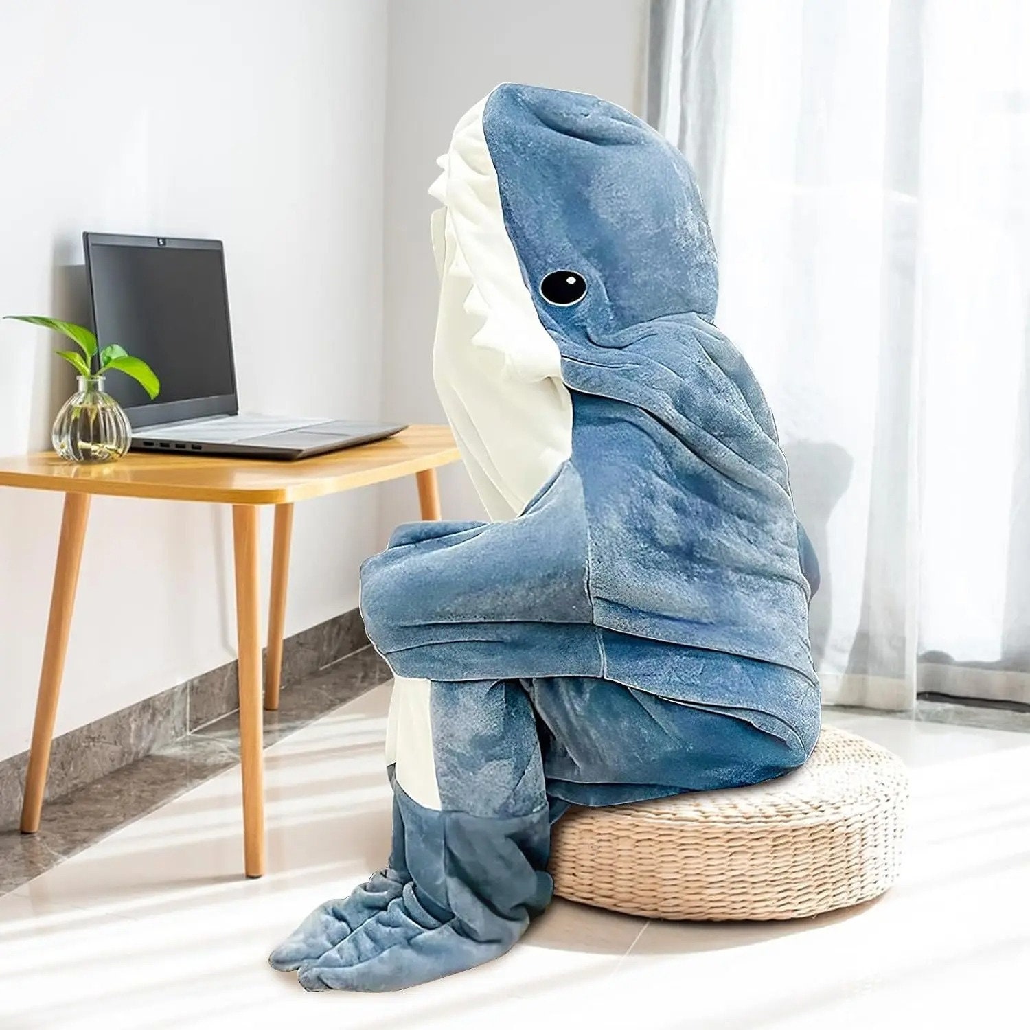 Pijama tiburón azul viral tiktok / Disfraz adultos / Unisex / Idea