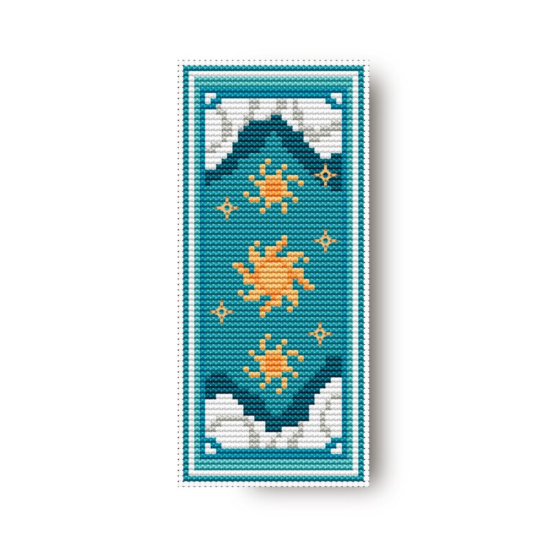 Cross Stitch Bookmark Pattern Counted Cross Stitch Chart Etsy