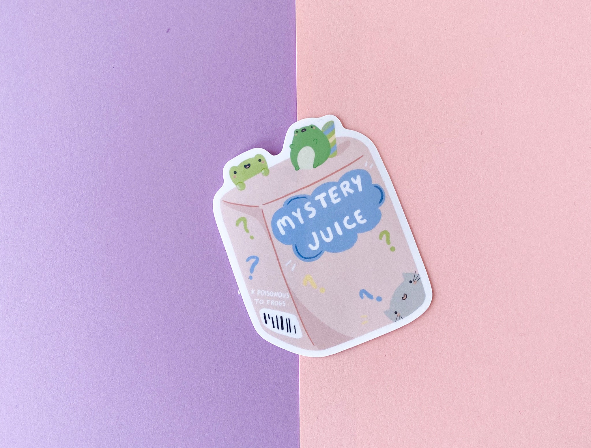 Mystery Juice Sticker Die Cut Juice Sticker Laptop Sticker Etsy