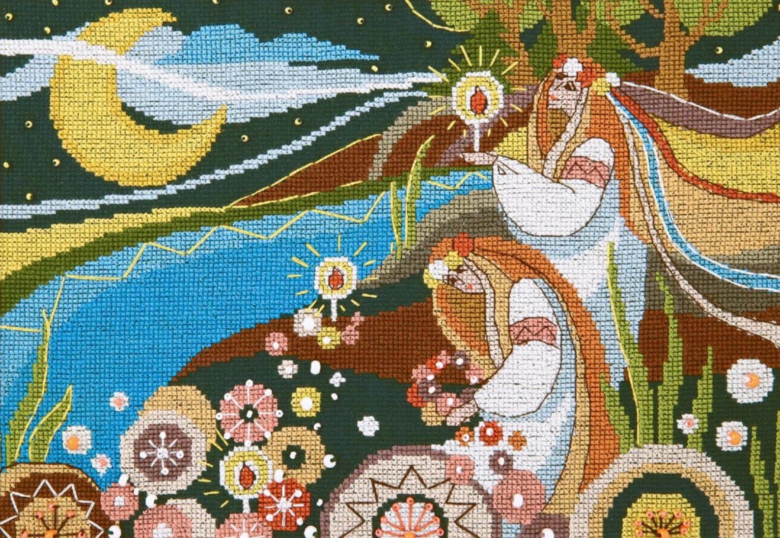 Ukrainian Traditions Cross Stitch Fairytale Embrodery Kit Etsy