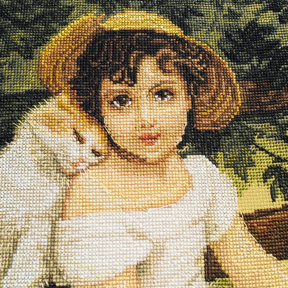 Cross Stitch Kit People Embrodery Kit Counted Cross Stitch Kit Etsy