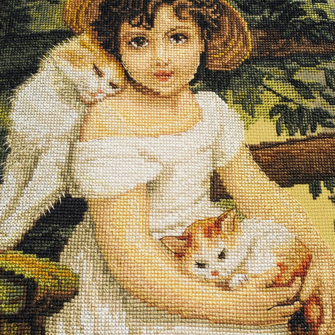 Cross Stitch Kit People Embrodery Kit Counted Cross Stitch Kit Etsy