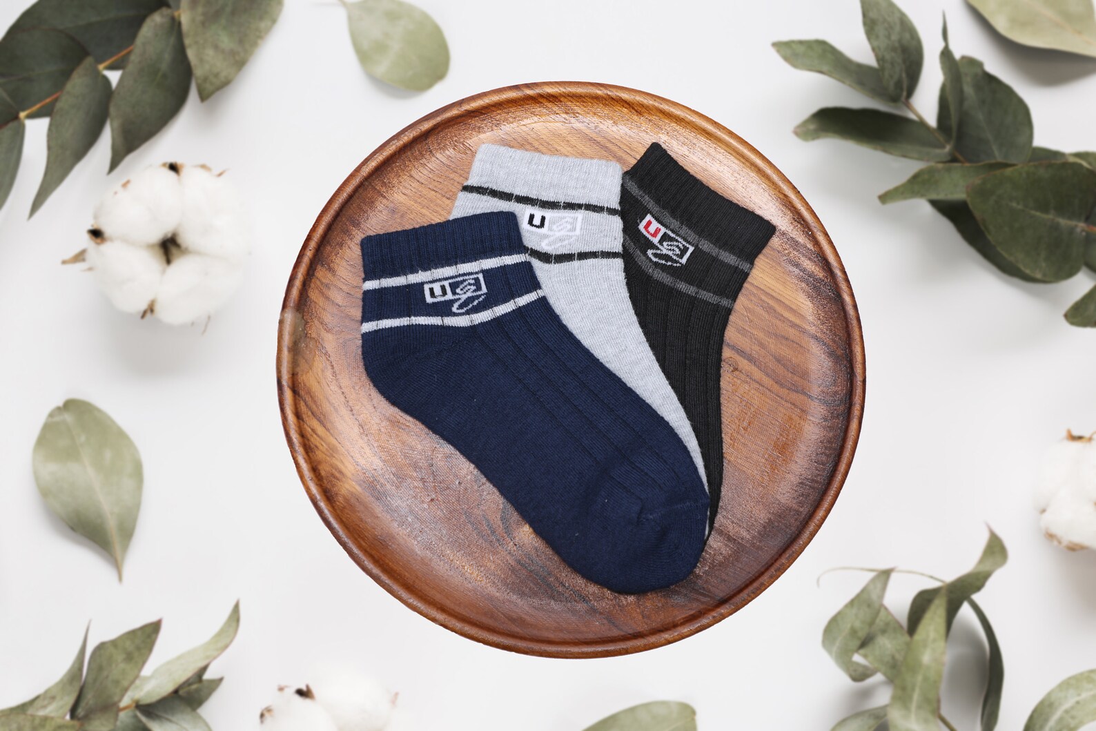 Daily Wear Terry Cotton Socks For Men Pack Of 3 Free Size Etsy