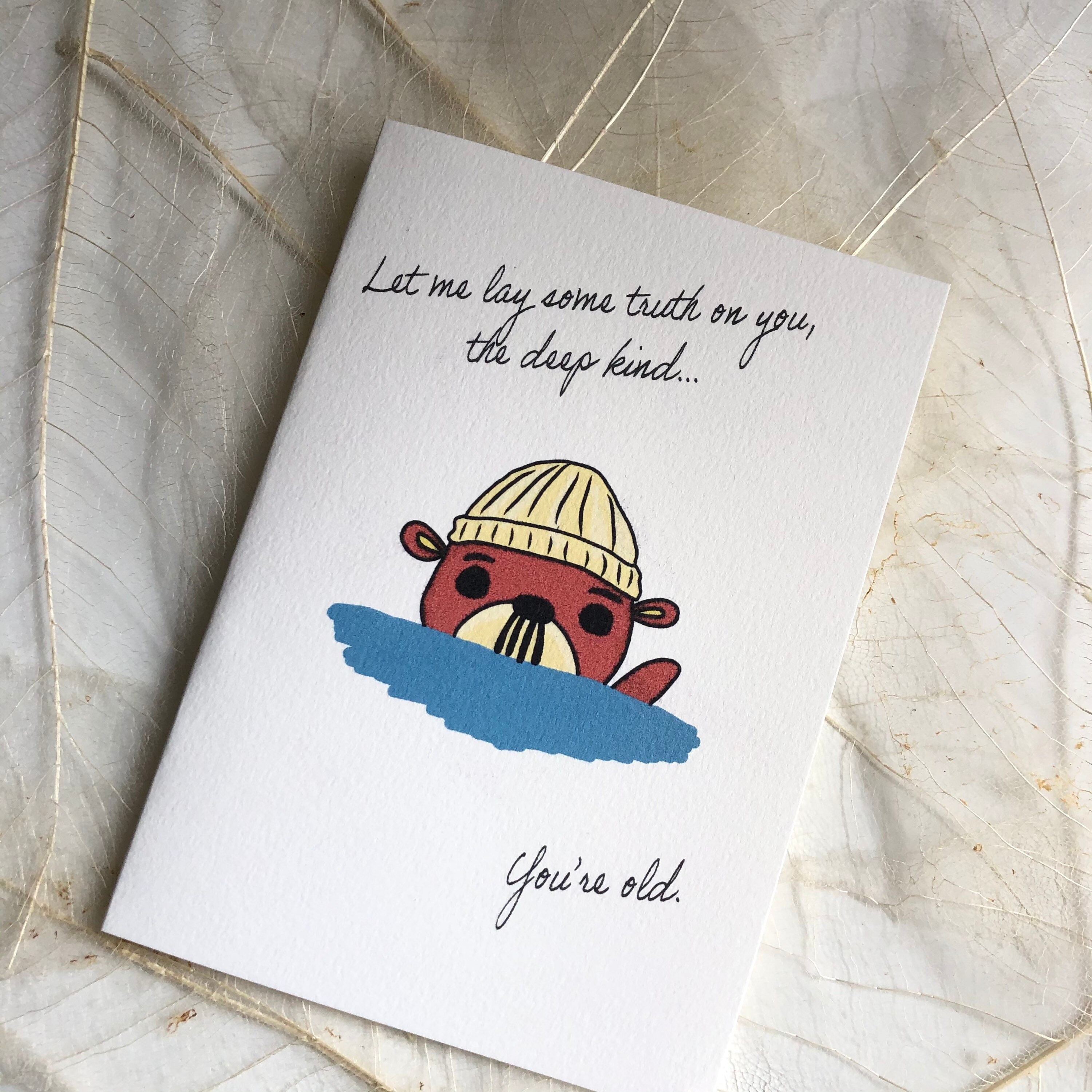 Animal Crossing Birthday Card Pascal Otter Cute Funny Etsy UK