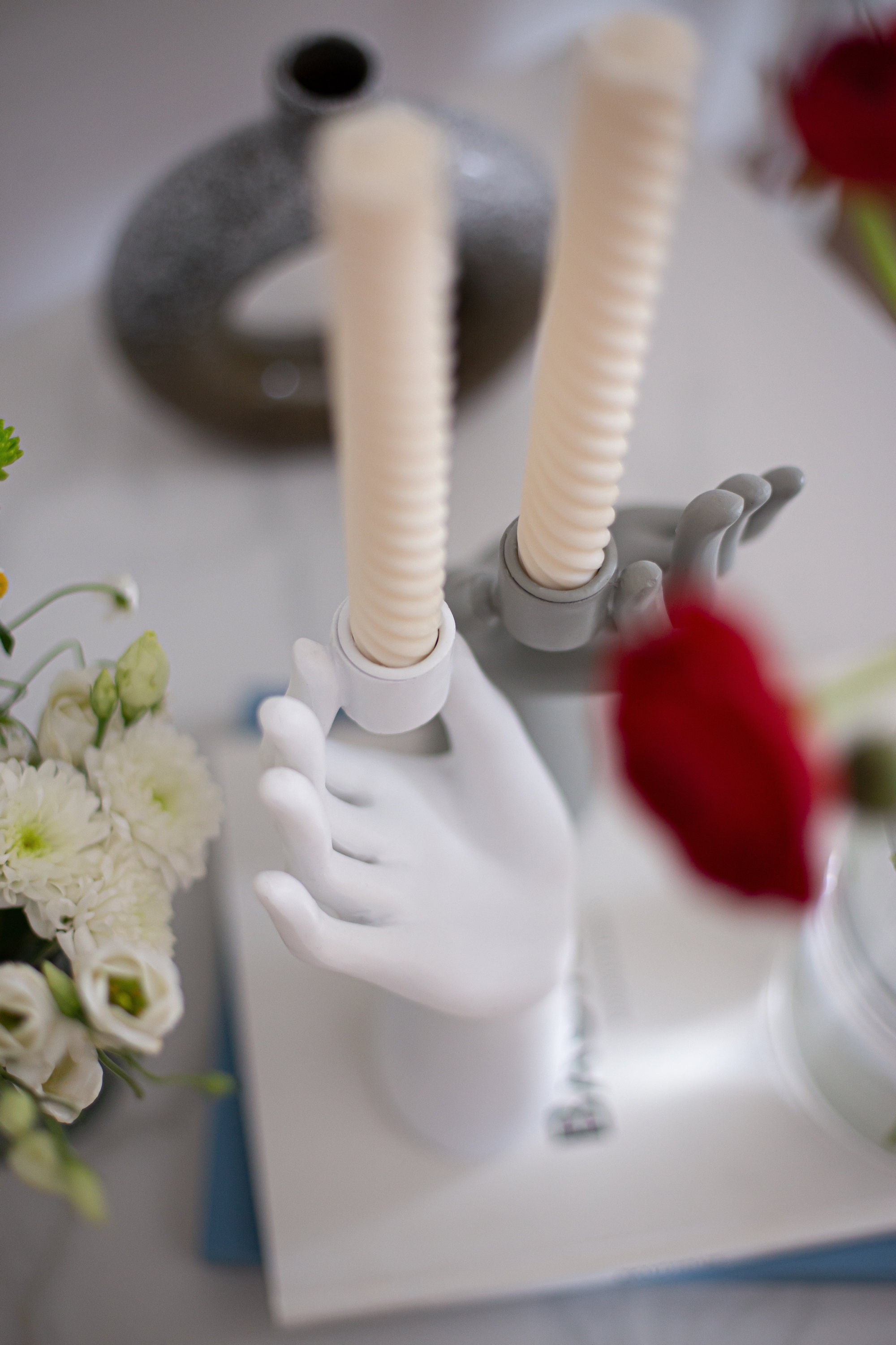 Candle holder Malin hand shape hand candle holder Etsy