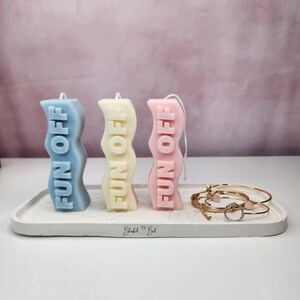 Fun Off candle, naughty candle, adult humour, swear candles, funny candles, Scented candles, cool candles, wavy candle, unique gift ideas