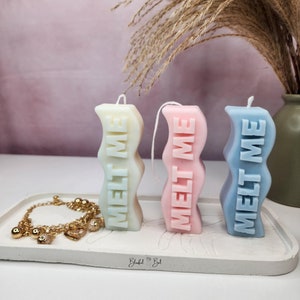 Melt Me candle, naughty candle, adult humour, swear candles, funny candles, Scented candles, cool candles, wavy candle, unique gift ideas