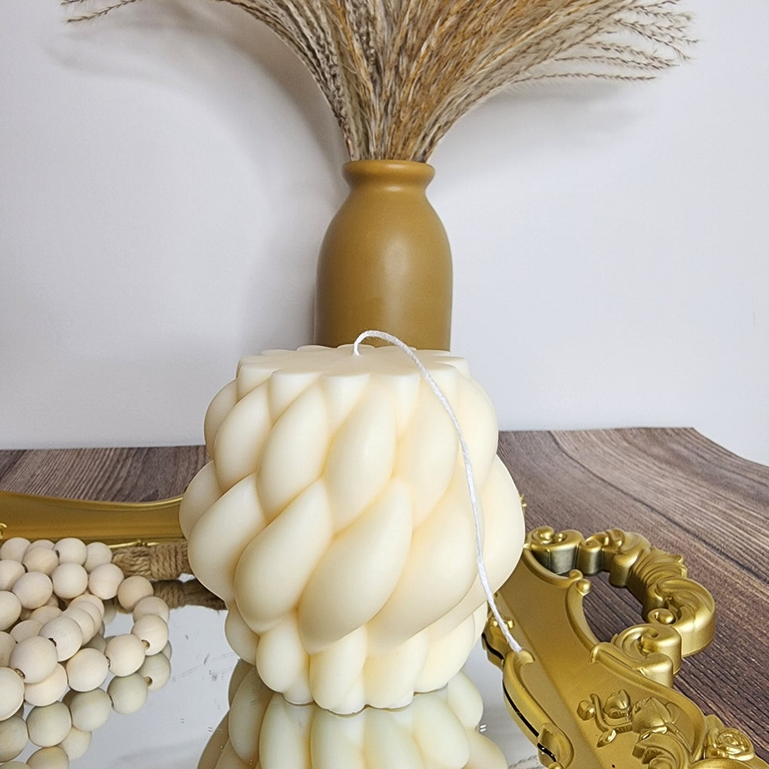 Sculptured Candle Unique Candles Home Decor Candle Etsy