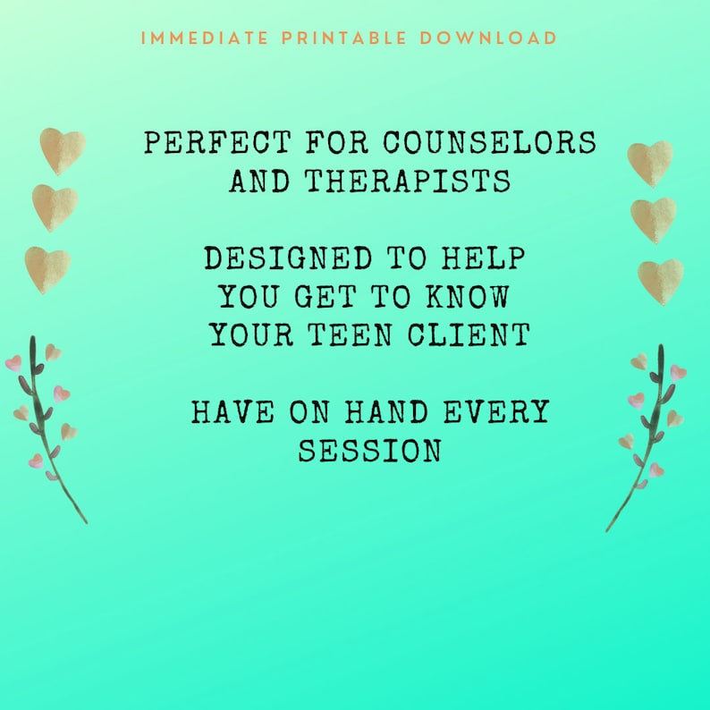 Therapy Question Cards For Teens Counseling Flash Cards For Therapists Counselors Getting To Know You Printable Download image 2