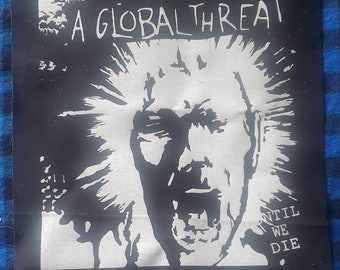A Global threat punk punkrock streetpunk oi hardcore patch backpatch
