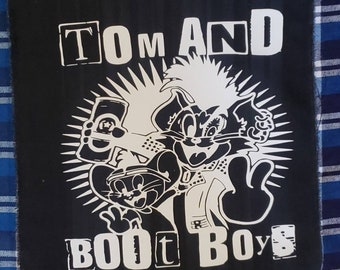 Tom and Boot Boys punk pogo street punk Backpatch