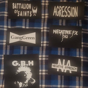 Punk rock hardcore metal crustpunk patches