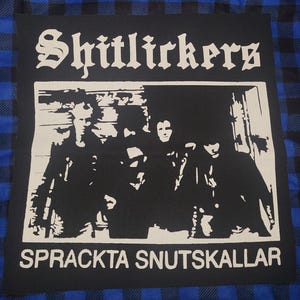 Shitlickers punk rock crust dbeat hardcore metal Backpatch
