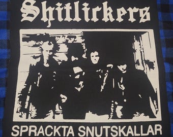 Shitlickers punk rock crust dbeat hardcore metal Backpatch