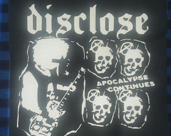 Disclose  Apocalypse Continues punk punkrock crustpunk metal  Backpatch