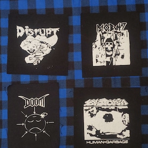 DOOM Band Patch - Hardcore Punk Crust Punk Rock Screen