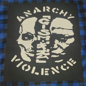 GISM punk rock crust dbeat hardcore metal Backpatch