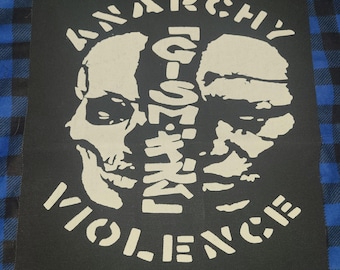 GISM punk rock crust dbeat hardcore metal Backpatch