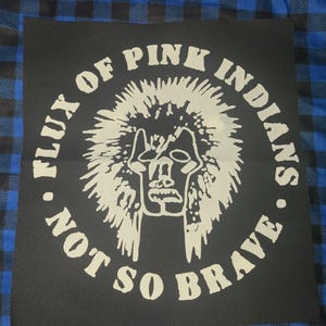 Flux of Pink Indians punk rock crust dbeat hardcore metal Backpatch