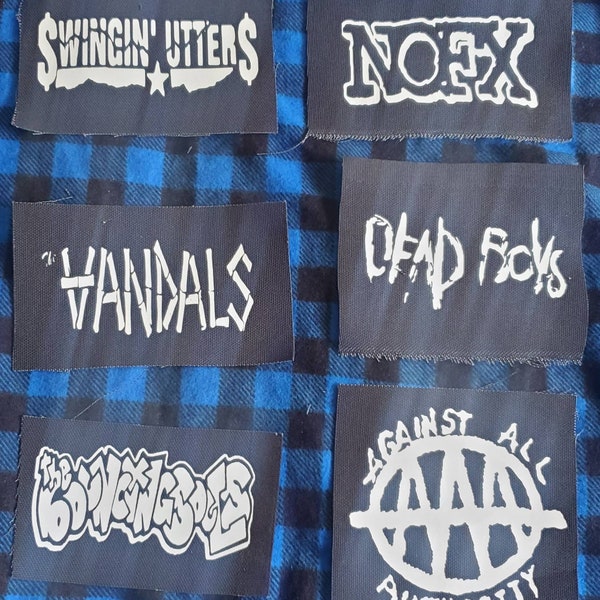 Punk patches(swinging utters,nofx,the vandals,dead boys,bouncing souls,against all authority)