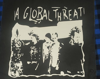 A Global Threat punkrock street punk 90s punk backpatch