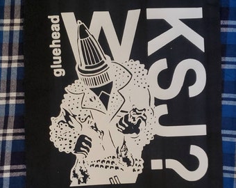 Who Killed Spikey Jacket Gluehead punk rock street punk pogo punk Backpatch