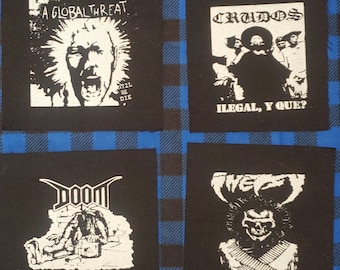 a global threat,crudos, doom,inepsy punk patches punkrock hardcore crustpunk metal dbeat goth patches