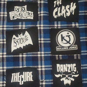 Goth Patches Lot Gothic Patches Patch Goth Gothic the Cure Bauhaus Lot Goth  Patches 