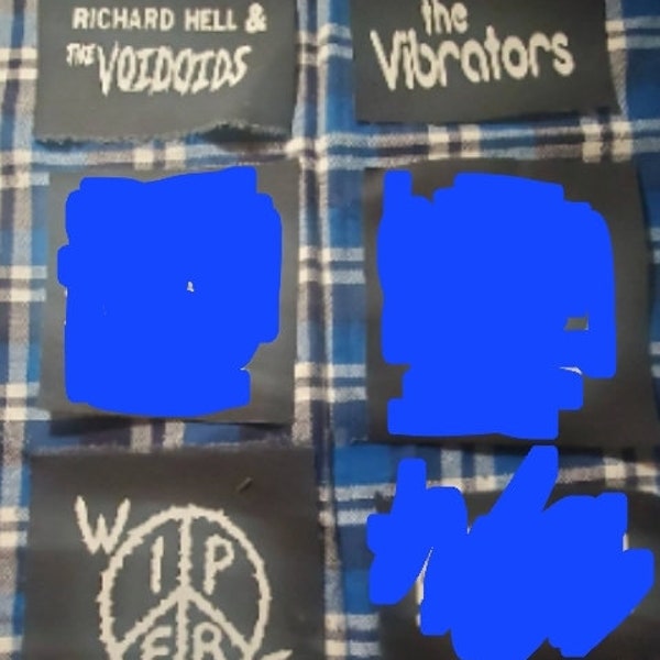 Punk rock patches(Richard hell,the vibrators,wipers)