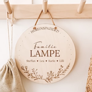 Letrero de bienvenida personalizado con nombre hecho de madera, regalo de boda, regalo de inauguración de la casa, regalo del Día de la Madre