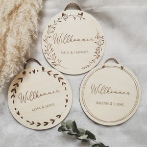 Welcome sign / wooden door sign / wedding decoration